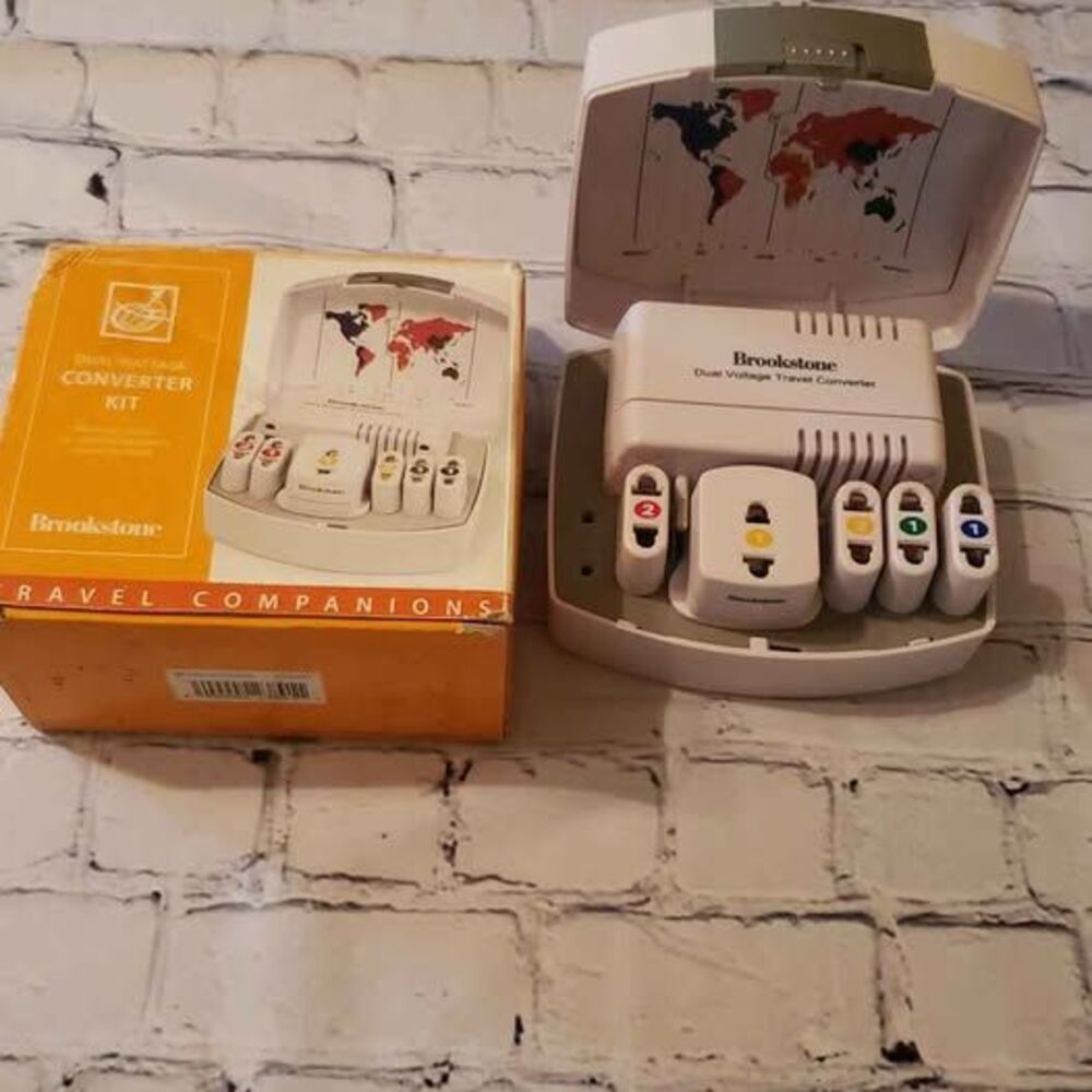 Brookstone Dual Voltage Travel Converter Kit